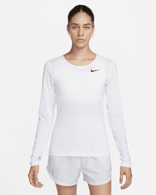 Nike Women s Pro Long Sleeve Top XS White